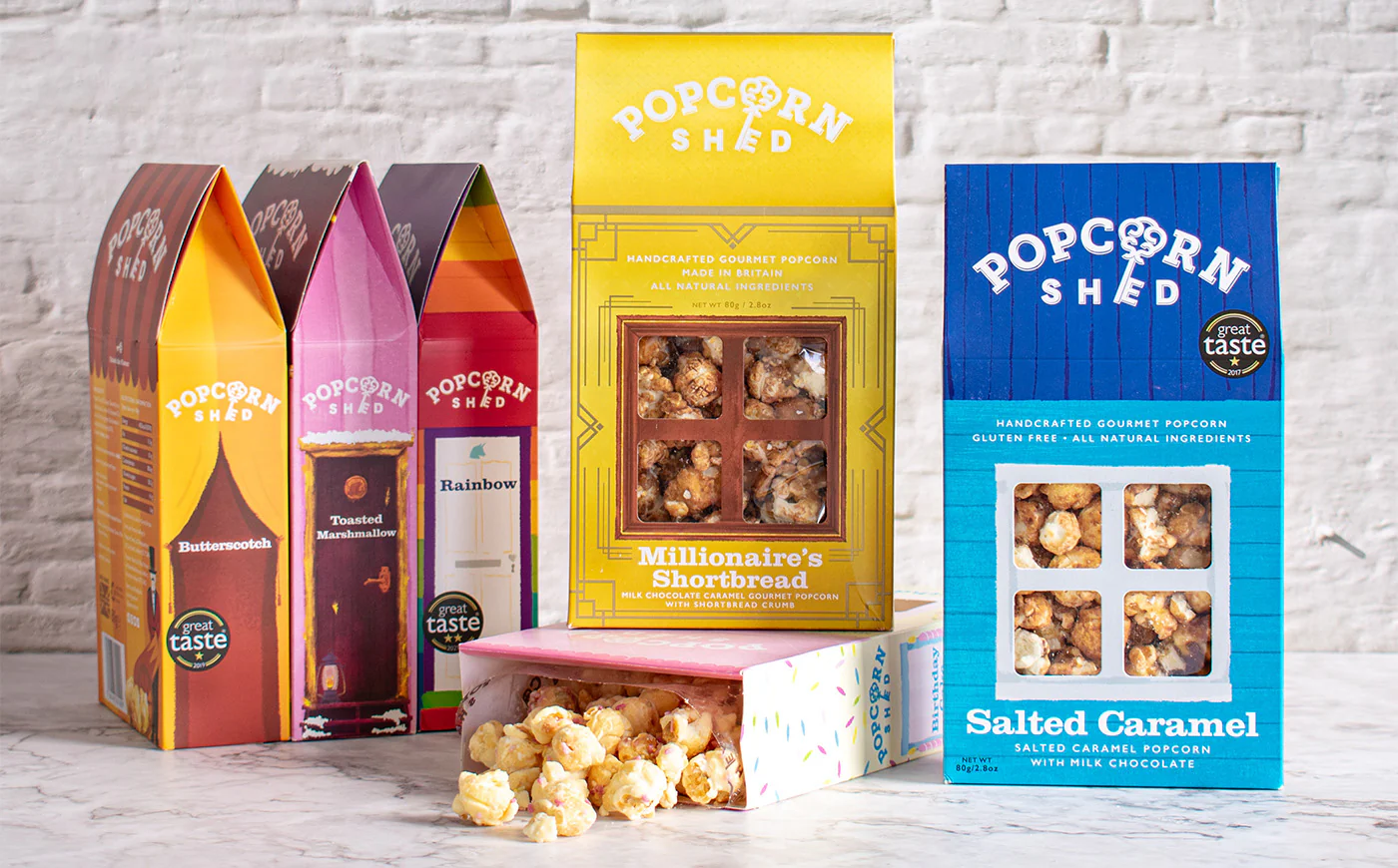 One of Popcorn Shed's new summer bundles: the 6 popcorn all-stars! Available now.