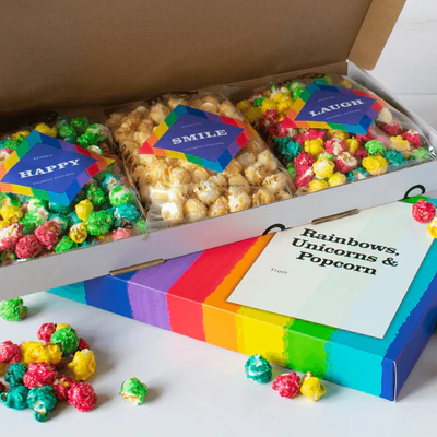 Gourmet Popcorn - Rainbow Letterbox Gift